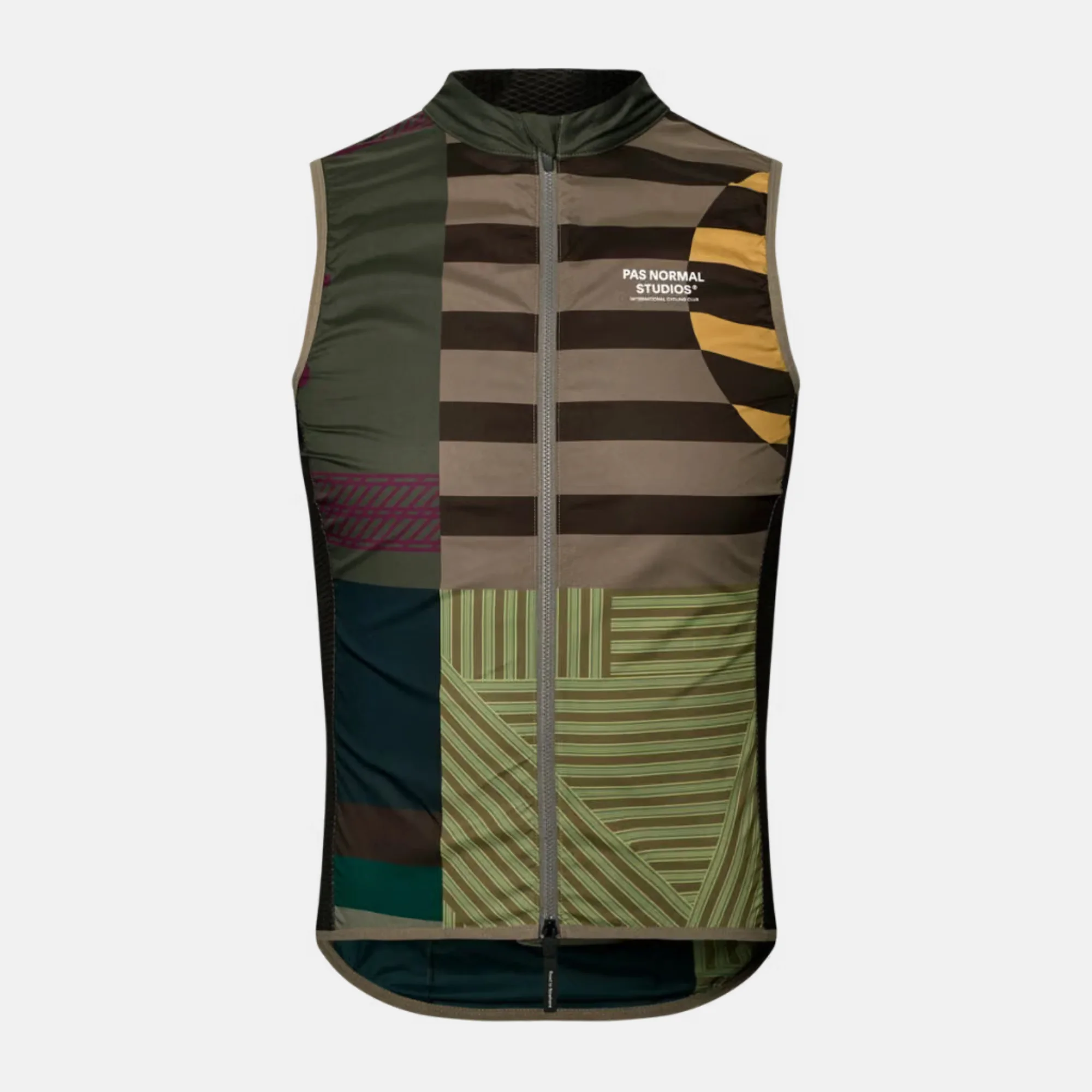 Жилет Pas Normal Studios Mechanism Stow Away Gilet AOP International Earth