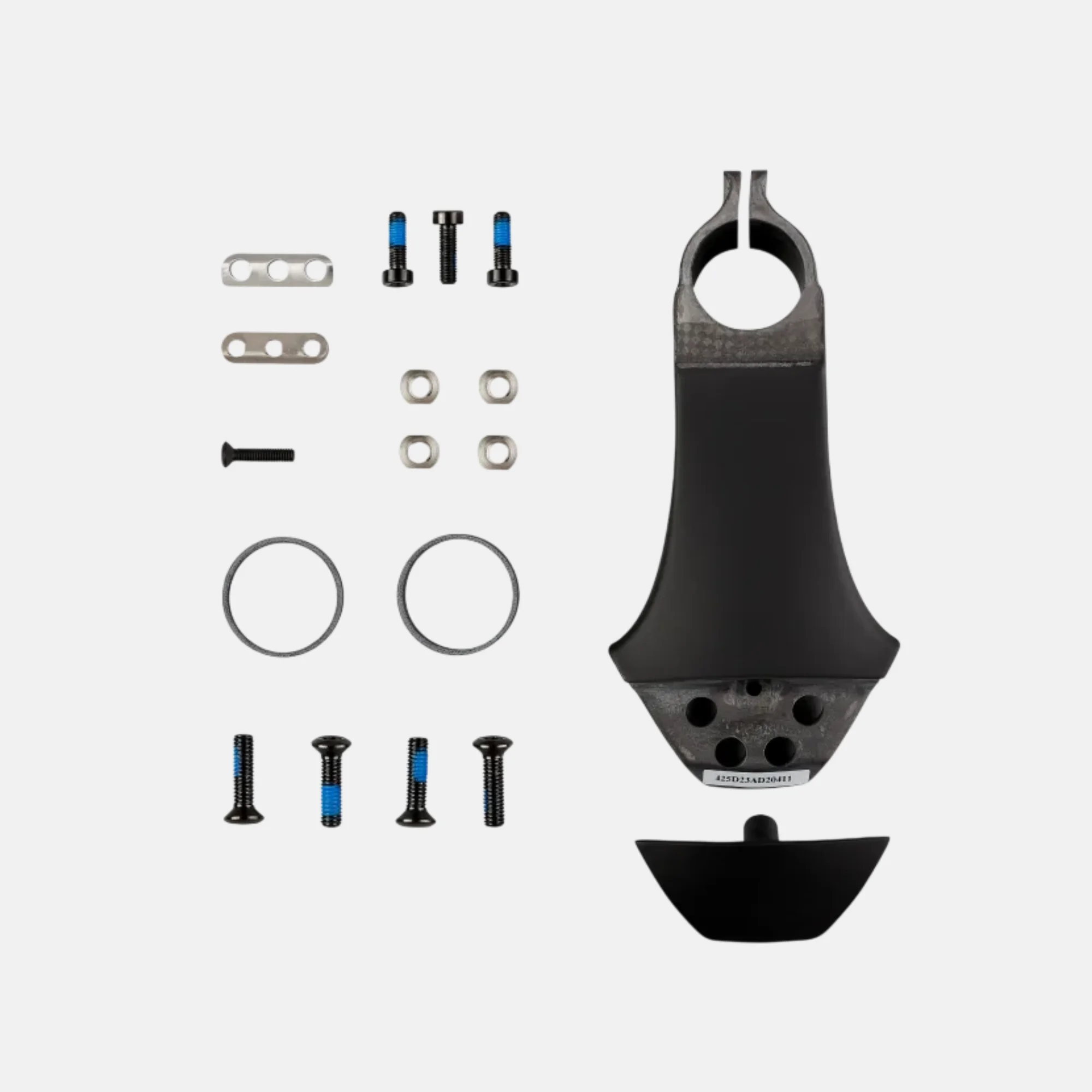 Вынос руля велосипедный LOOK COMBO AERO STEM CARBON 90, -7° MAT GLOSSY AFM