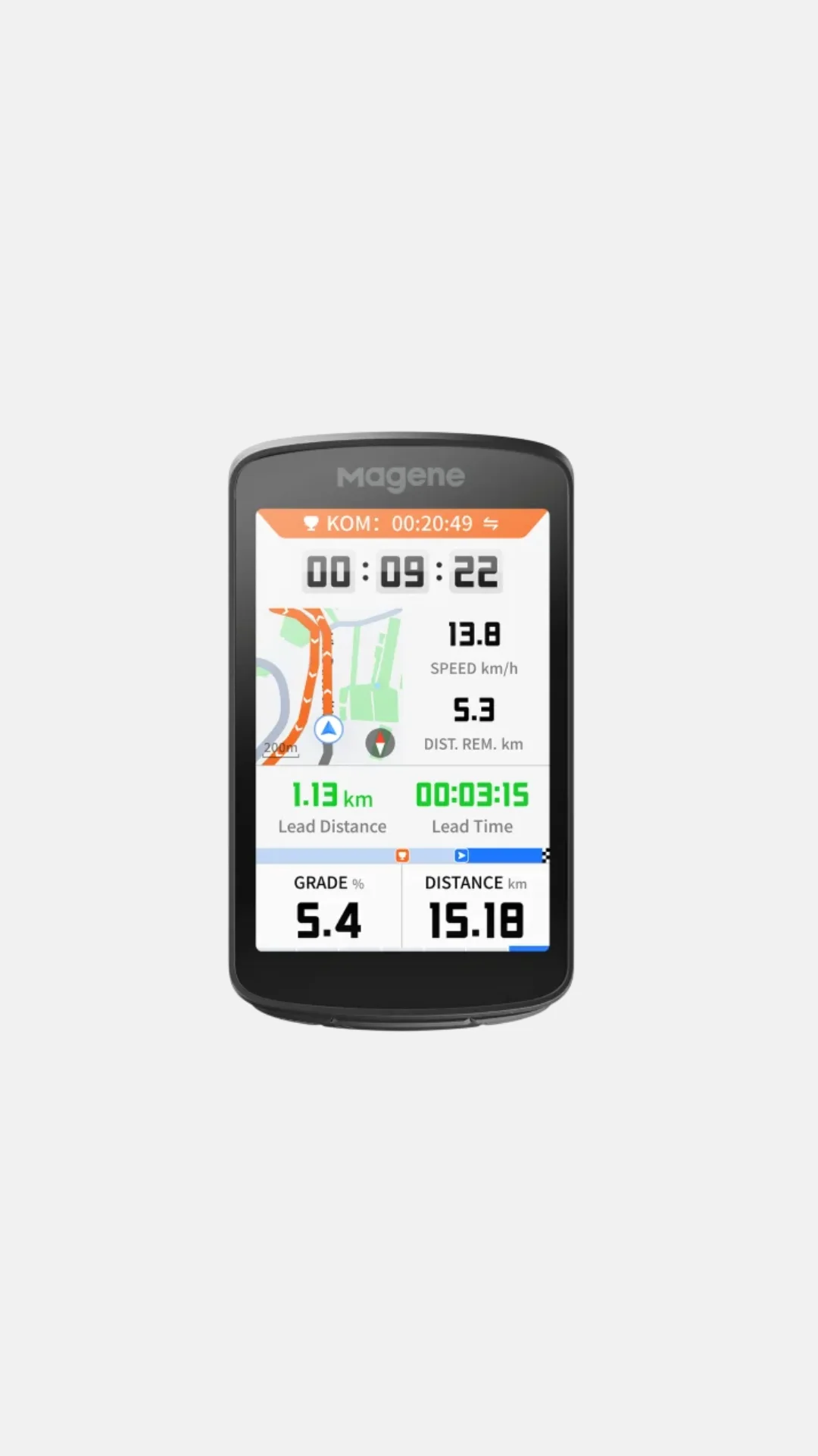 Magene. Велокомпьютер GPS, модель C706 тип BI, черный